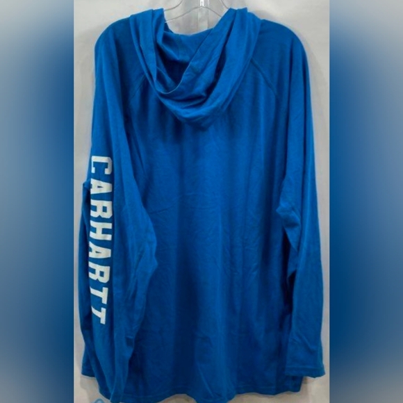 Carhartt Force Casual Long Sleeve Graphic Logo Hooded Tee Size 2XL MSRP $34.99 - Picture 3 of 5